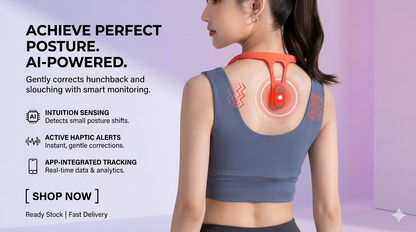 AI Posture Correction Device for Adults and Children to Correct Slouching and Hunchback
